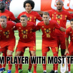 Belgium player with most trophies