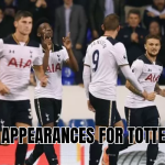 Most appearances for Tottenham