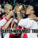 ajax player with most trophies