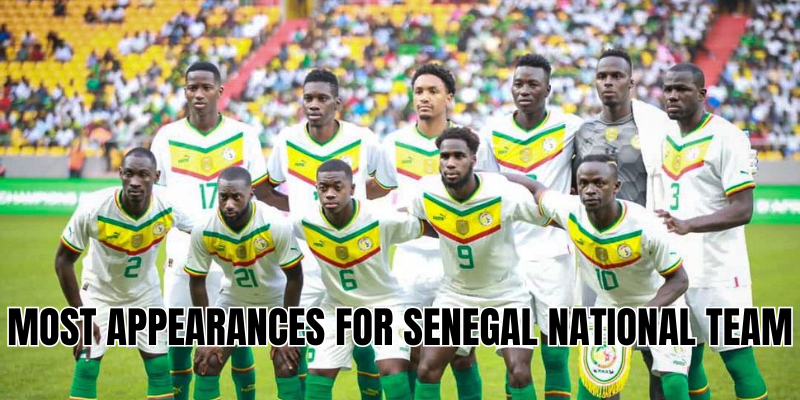 most appearances for Senegal national team
